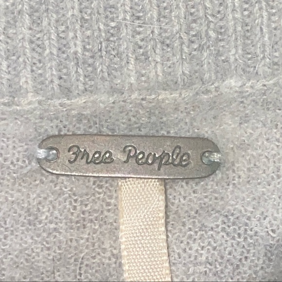 Free People Y2K Cashmere Turtleneck Striped Zip Up - Picture 5 of 5